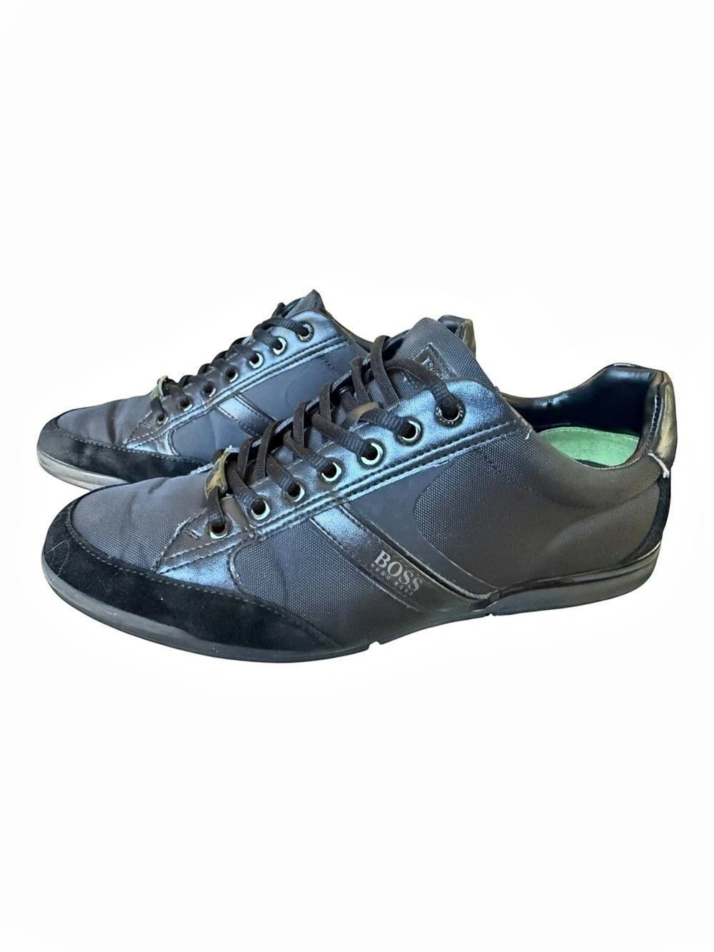 BOSS Hugo Boss Saturn Lowp MX Black Low Top Sneakers Men’s EU 42